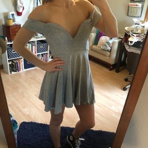 skater, off the shoulder dress by LuLu’s